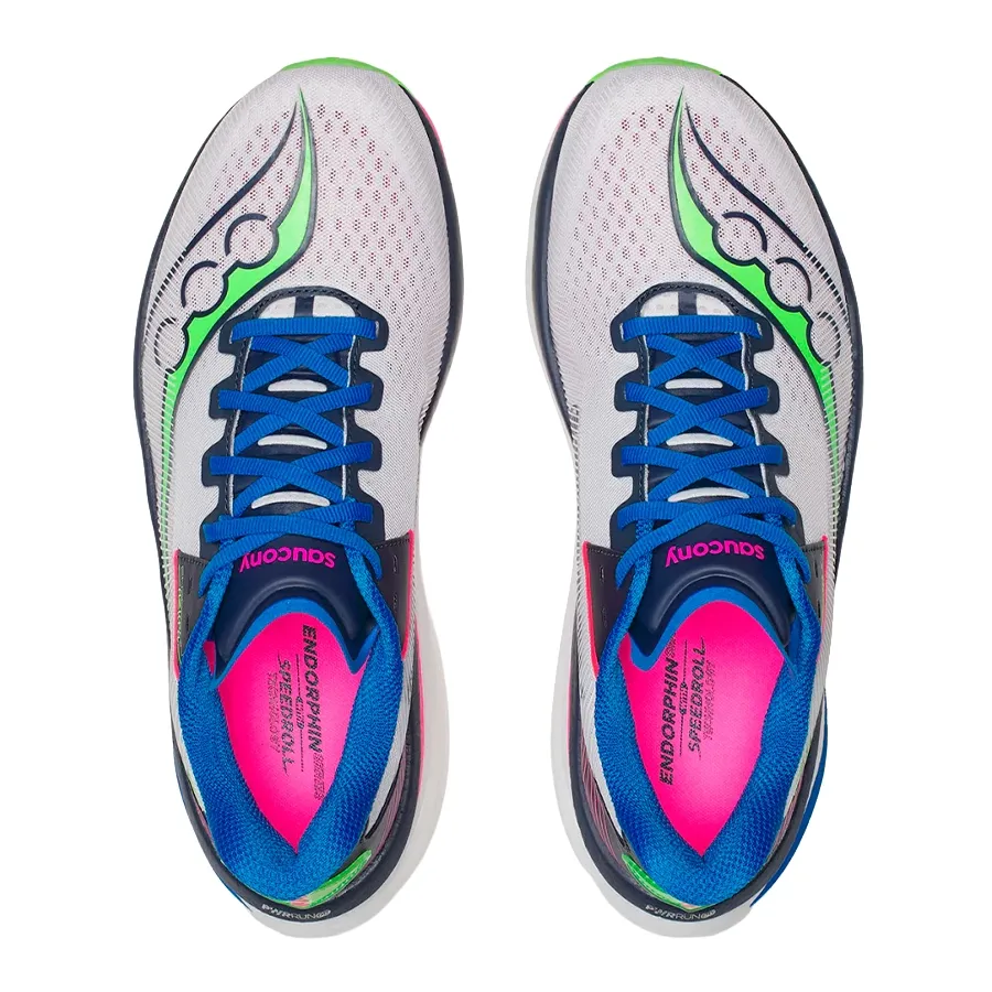Imagen 3 de 6 de Zapatillas Saucony Endorphin Azura-BLANCO/MARINO/VERDE FLUOR