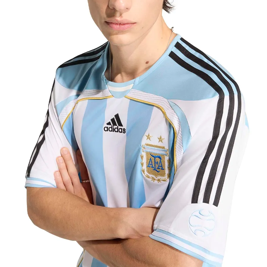 Imagen 4 de 6 de Camiseta adidas Titular Selección Argentina 2006 Afa-BLANCO/CELESTE