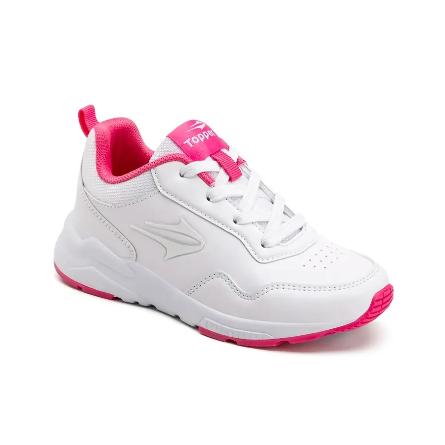 Imagen 1 de 5 de Zapatillas Topper Zurich Iii Kids-BLANCO/FUCSIA