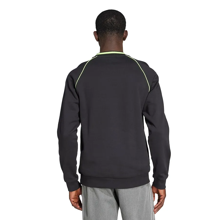 Imagen 2 de 4 de Buzo adidas originals Piping Crewneck-NEGRO/BLANCO