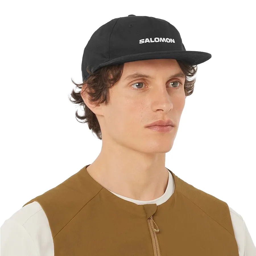 Imagen 2 de 5 de Gorra Salomon Logo Flat-NEGRO