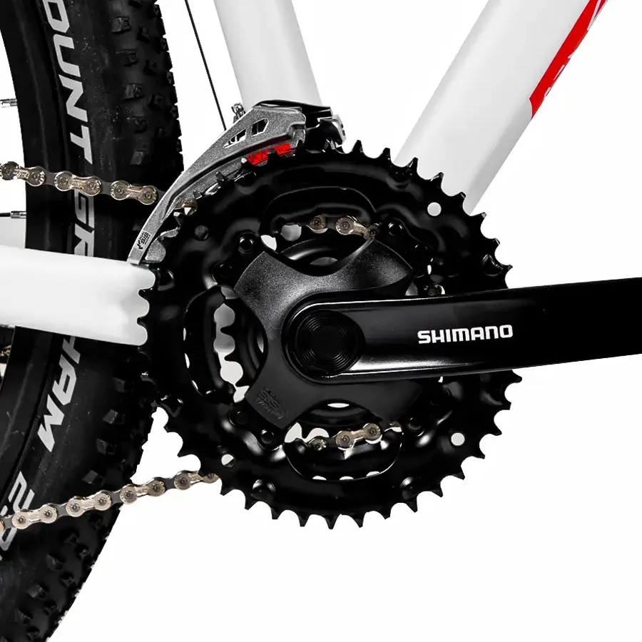 Imagen 6 de 7 de Bicicleta Mtb TopMega Thor Lite R29 24V-BLANCO/NEGRO/ROJO