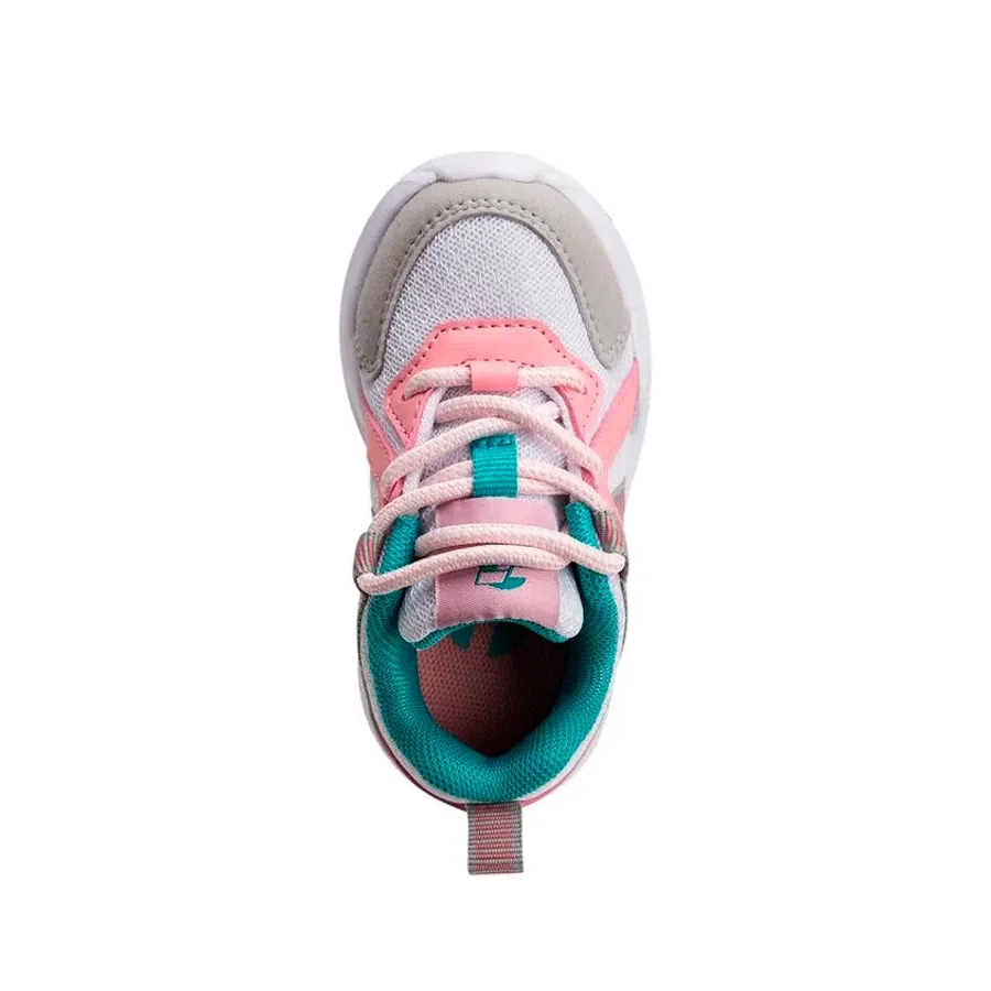 Imagen 3 de 5 de Zapatillas Topper Chalpa Bebe-BLANCO/GRIS/ROSA