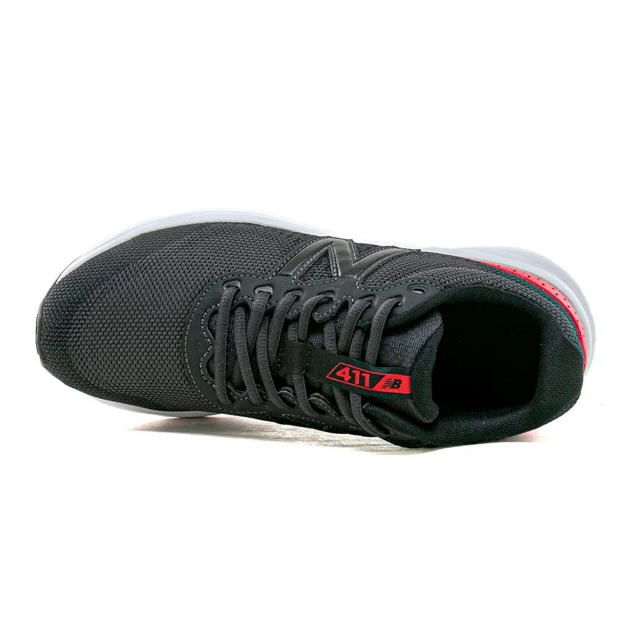 Imagen 3 de 5 de Zapatillas New Balance 411v2-GRAFITO/ROJO