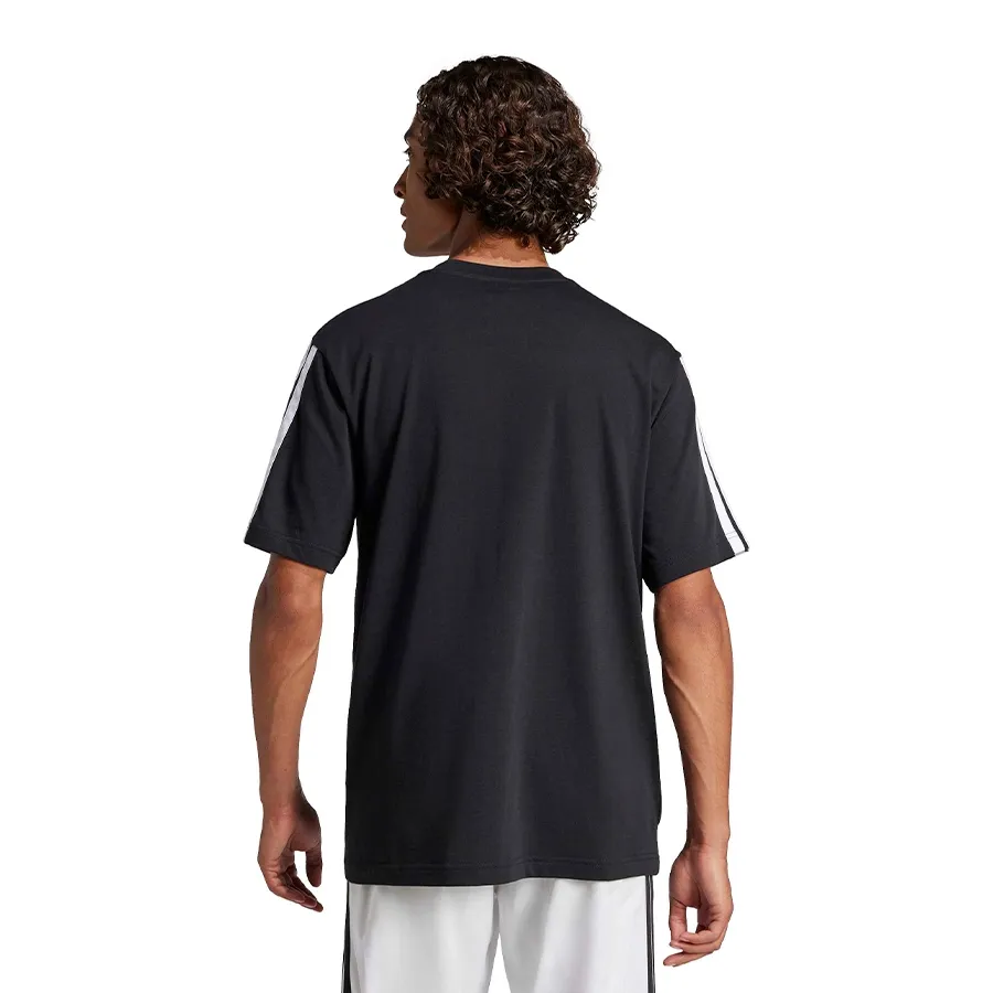 Imagen 1 de 5 de Remera adidas Essentials 3 Stripes-NEGRO