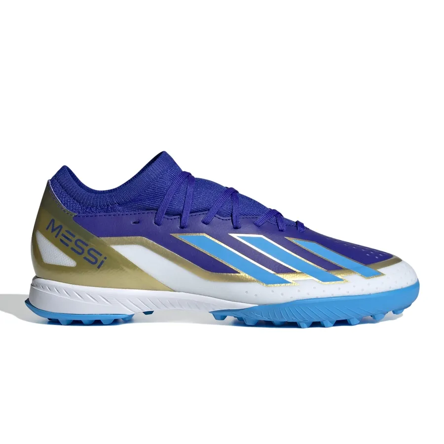 Imagen 0 de 7 de Botines adidas X Crazyfast Messi League-AZUL/DORADO/CELESTE