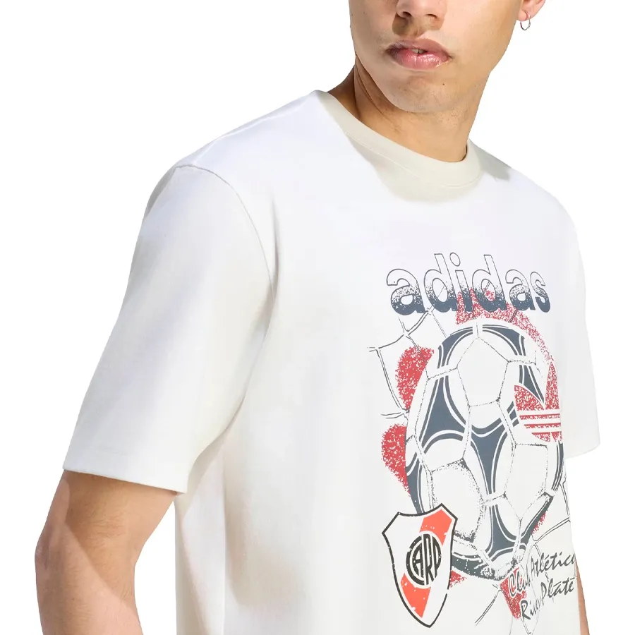 Imagen 3 de 5 de Remera adidas originals Graphic River Plate Seasonal-BLANCO/ROJO/NEGRO