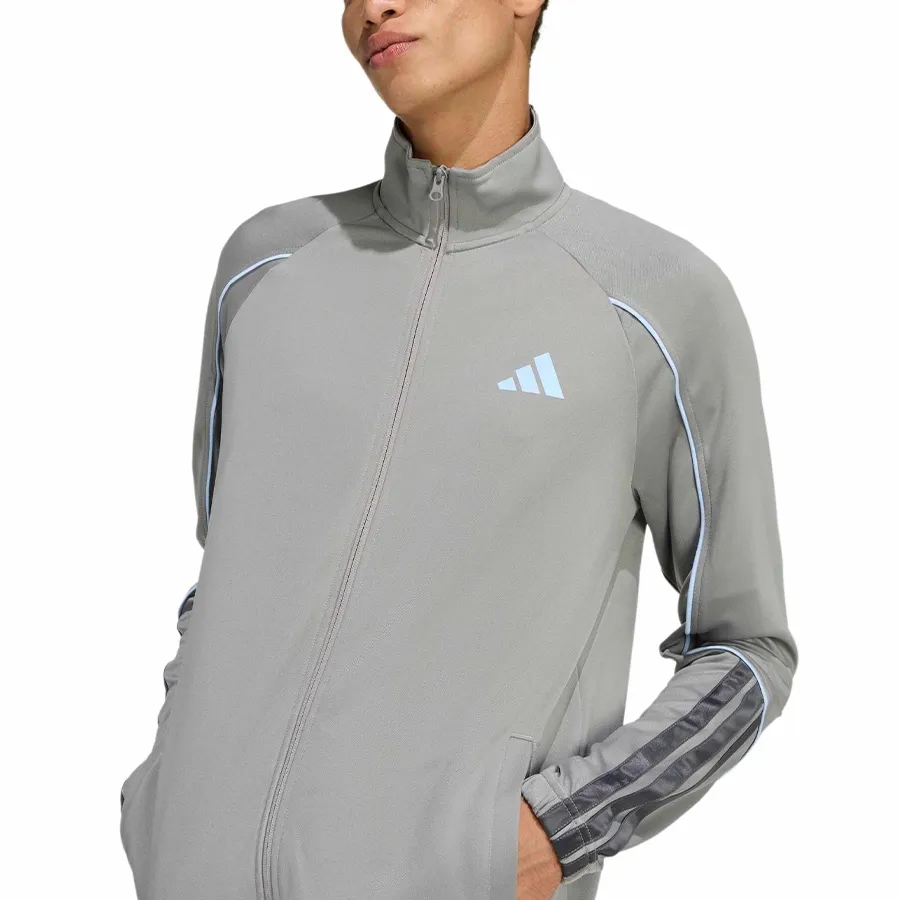 Imagen 6 de 8 de Conjunto adidas 3 Stripes Stadium-GRIS/GRAFITO/BLANCO