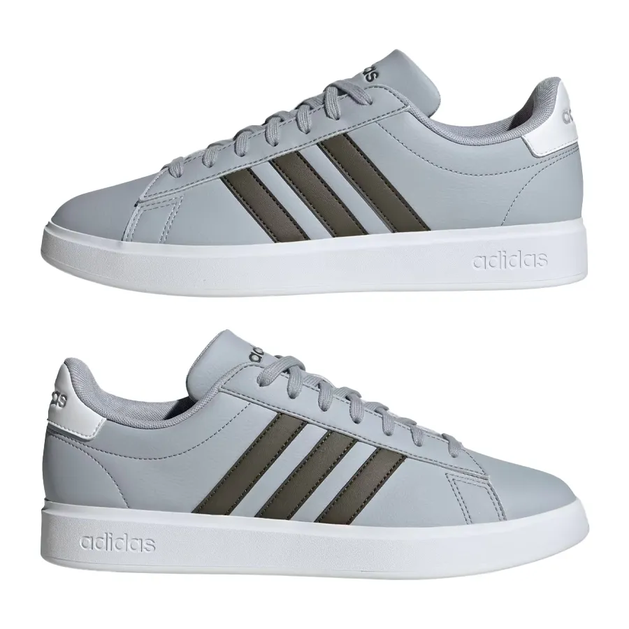 Imagen 6 de 9 de Zapatillas adidas Grand Court 2.0-GRIS/NEGRO/BLANCO