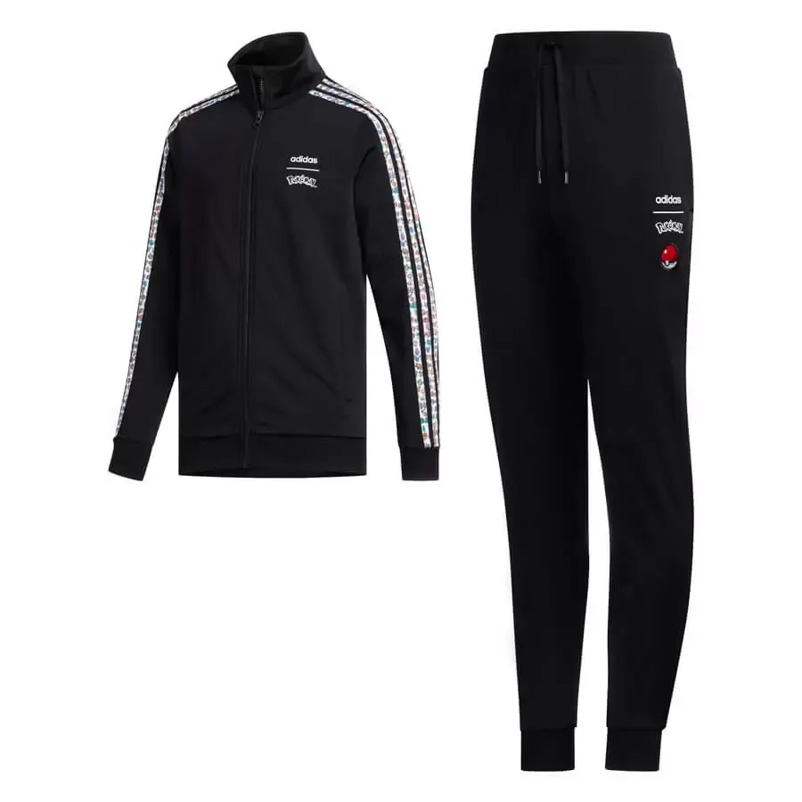 Imagen 0 de 4 de Conjunto adidas Deportivo Pokemon Junior-NEGRO/BLANCO