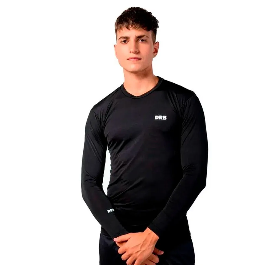 Imagen 0 de 3 de Remera DRB Termica-NEGRO