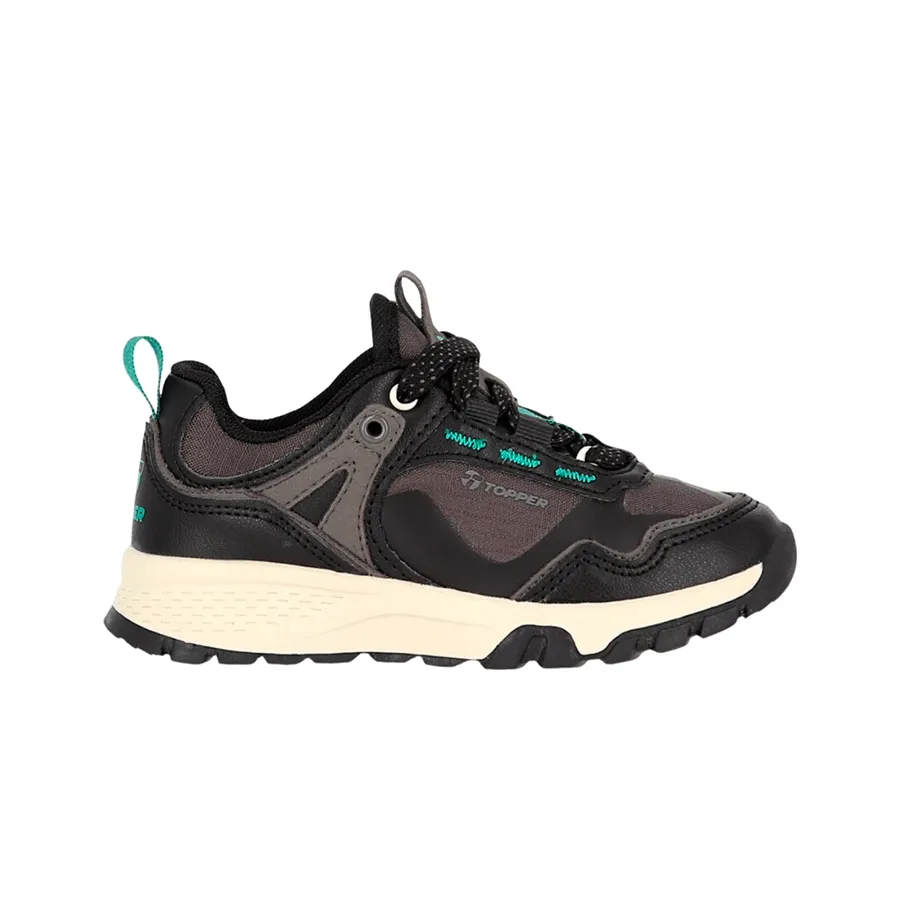Imagen 0 de 6 de Zapatillas Topper Ever 2.0 Kids-NEGRO/GRIS/VERDE