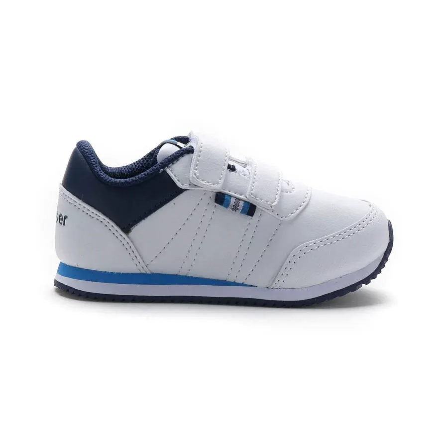 Imagen 4 de 5 de Zapatillas Topper Theo Cs Velcro Bebe-BLANCO/AZUL