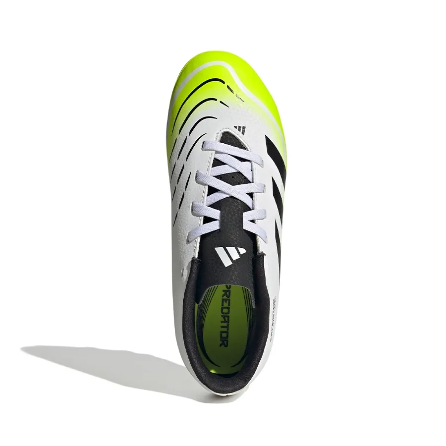 Imagen 4 de 8 de Botines adidas Predator Club Fg-BLANCO/NEGRO/AMARILLO FLUOR