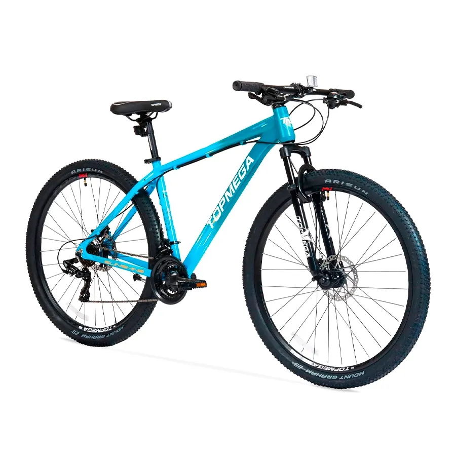 Imagen 1 de 8 de TopMega Mountain Bike Sunshine Aluminio R29 21vel-CELESTE