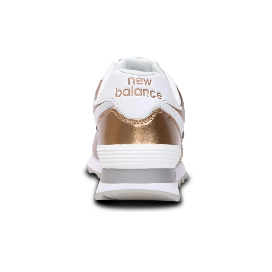 Imagen 3 de 5 de Zapatillas New Balance 574-DORADO/BLANCO