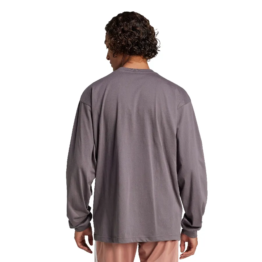 Imagen 2 de 5 de Remera adidas Buzo Essentials Big Logo-GRIS/NEGRO