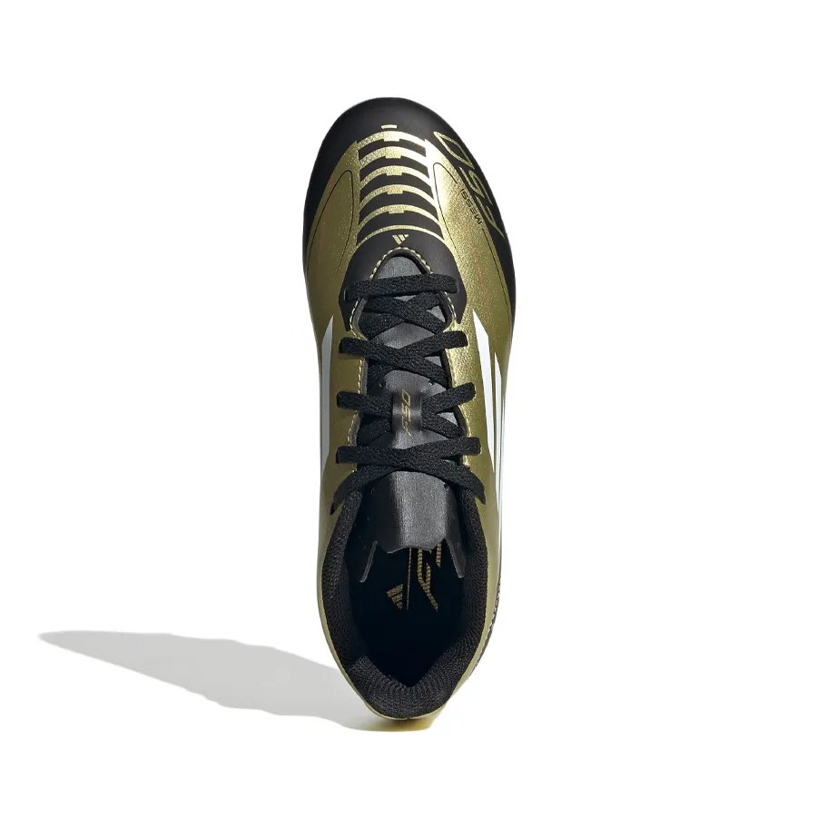 Imagen 3 de 8 de Botines adidas F50 Club FxG J Messi-DORADO/NEGRO/BLANCO