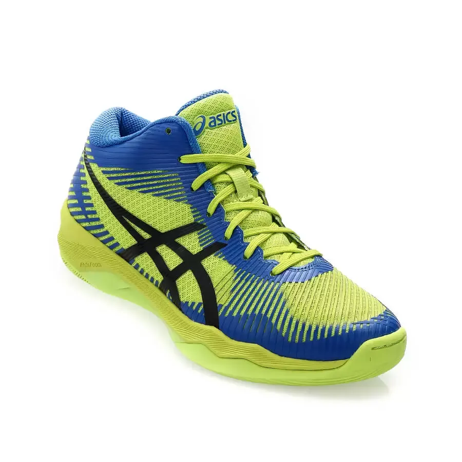 Imagen 3 de 4 de Zapatillas Asics Volley Elite Ff Mt-VERDE FLUOR/AZUL/NEGRO