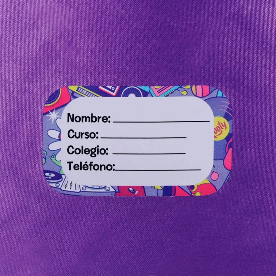 Imagen 8 de 9 de Mochila Footy Carro 18" Luz Music Life-LILA