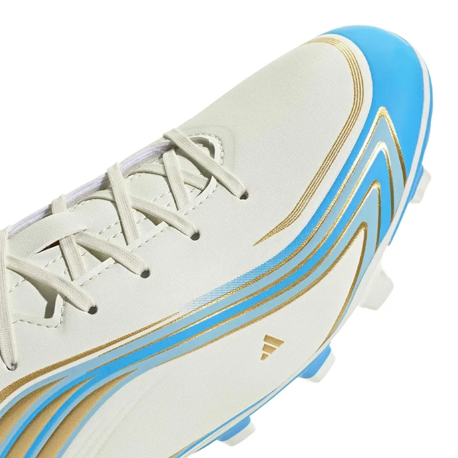 Imagen 5 de 7 de Botines adidas F50 Messi Club Fg-BLANCO/CELESTE/DORADO