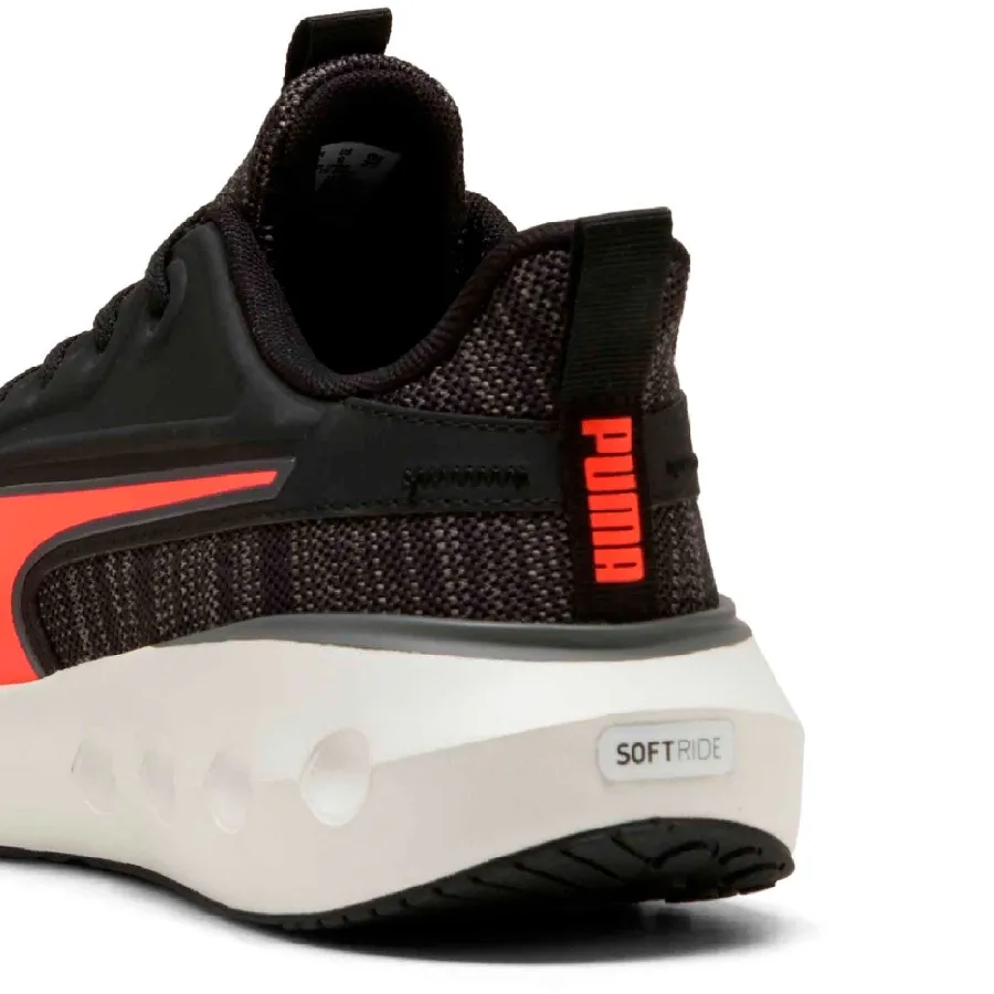 Imagen 4 de 6 de Zapatillas Puma Softride Carson Knit-NEGRO/NARANJA