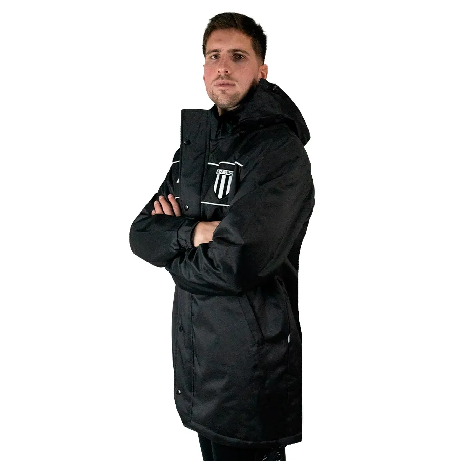 Imagen 1 de 9 de Campera Mitre de Abrigo Gimnasia y Esgrima 25-NEGRO/BLANCO