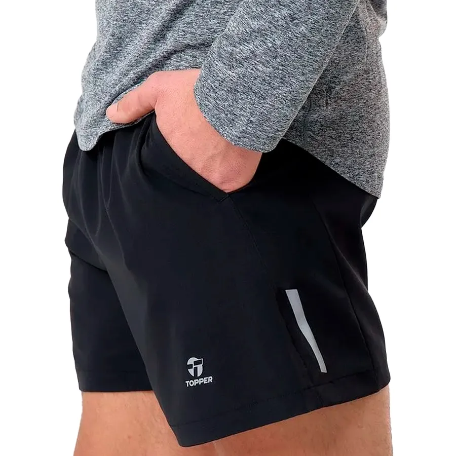 Imagen 1 de 4 de Shorts Topper Running Zeal Ii-NEGRO