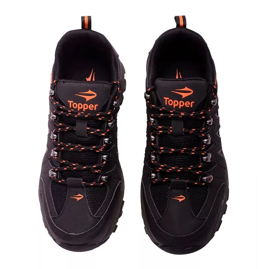 Imagen 3 de 5 de Zapatillas Topper Gondor-NEGRO/NARANJA