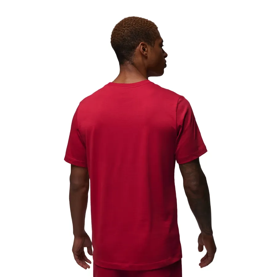 Imagen 1 de 4 de Remera Nike Jordan Air Crew-ROJO/NEGRO