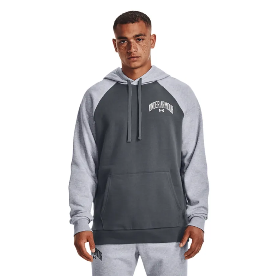 Imagen 0 de 4 de Buzo Under Armour Training  Rival Colorblock Hombre-GRAFITO/GRIS