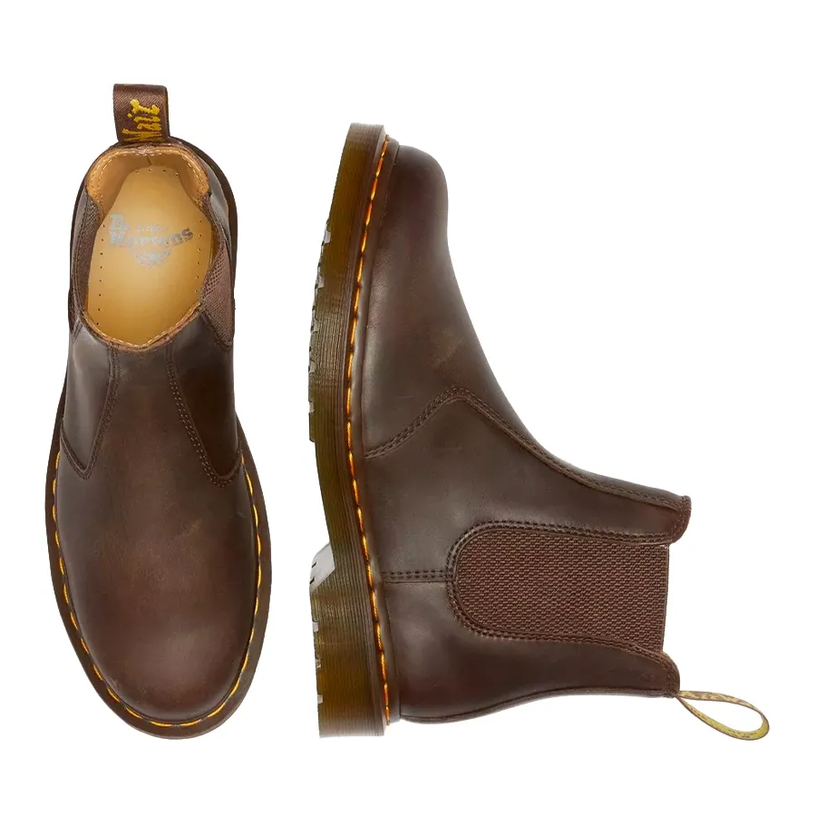 Imagen 3 de 8 de Botas Dr Martens Chelsea 2976 Stitch-MARRON