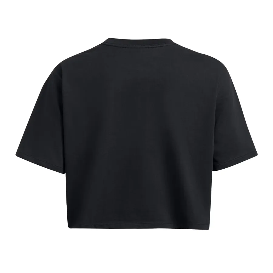 Imagen 1 de 2 de Remera Under Armour Boxy Crop Brand-NEGRO