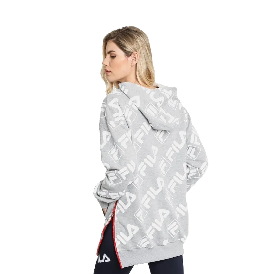 Imagen 0 de 3 de Buzo Fila Canguro Full Print II-GRIS/BLANCO