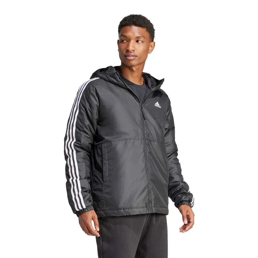 Imagen 2 de 6 de Campera adidas Essentials 3 Tiras-NEGRO/BLANCO