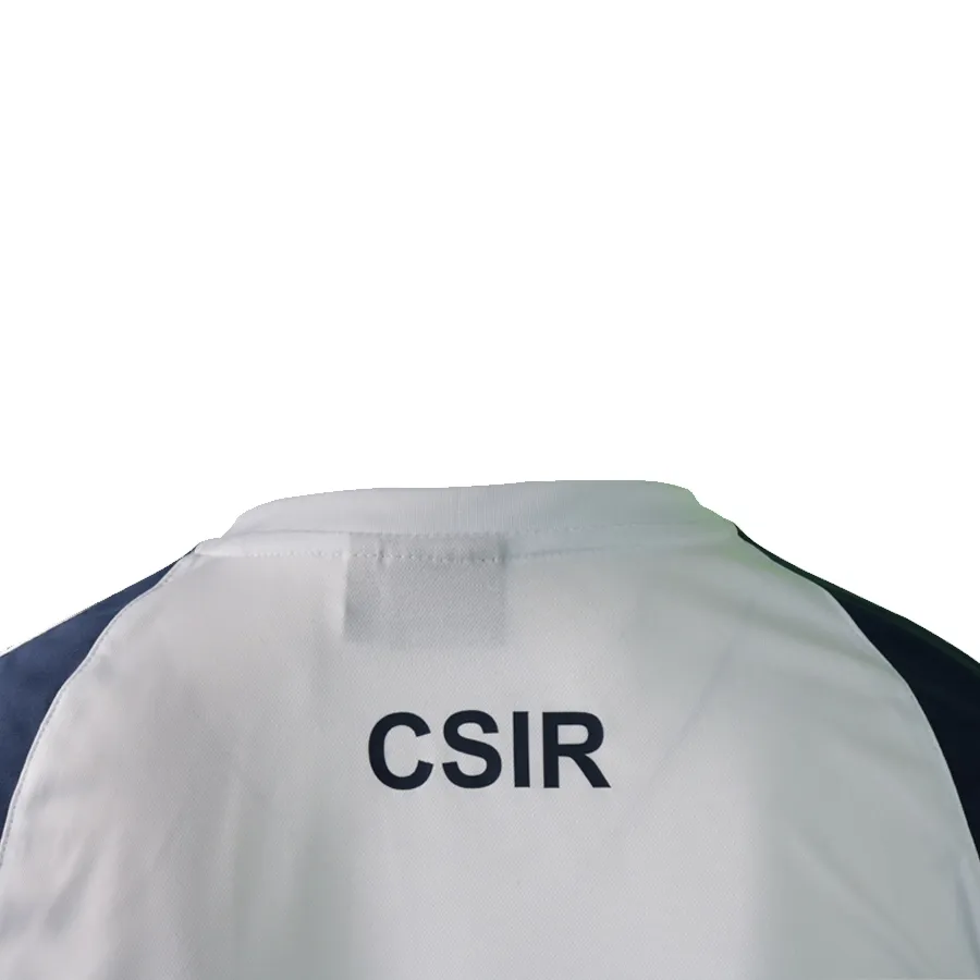 Imagen 4 de 5 de Remera Mitre T Shirt Striker M/C Csir-BLANCO/MARINO
