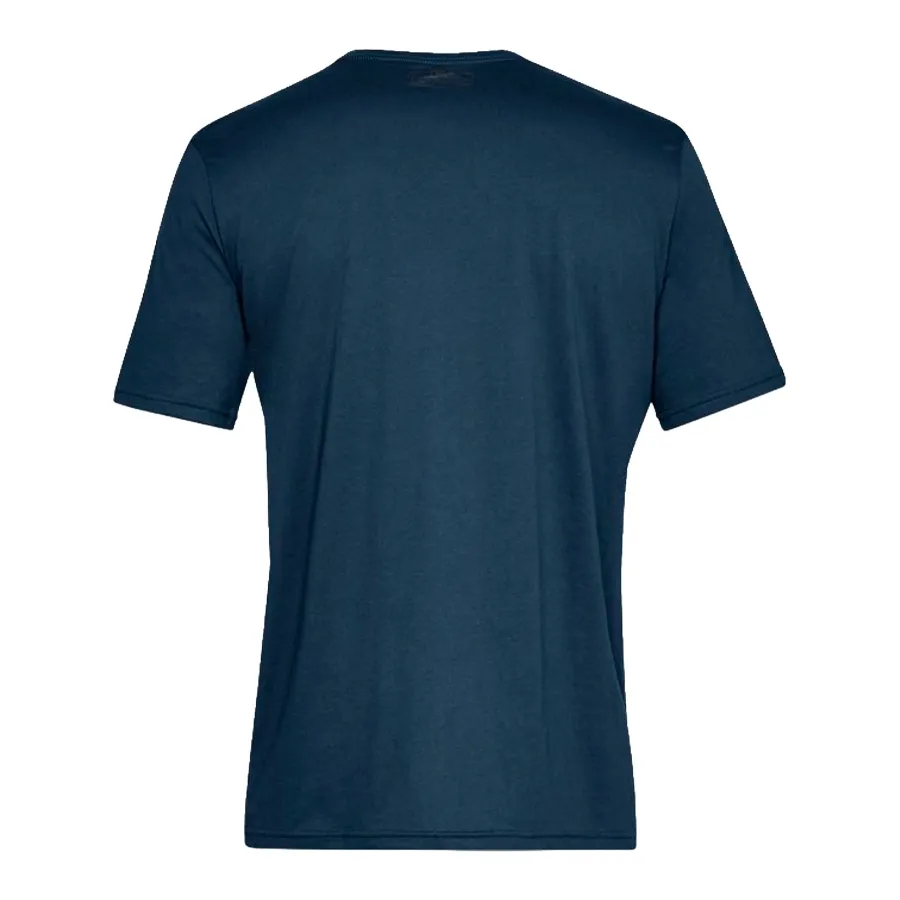 Imagen 3 de 4 de Remera Under Armour Left Chest Logo Sleeve-MARINO