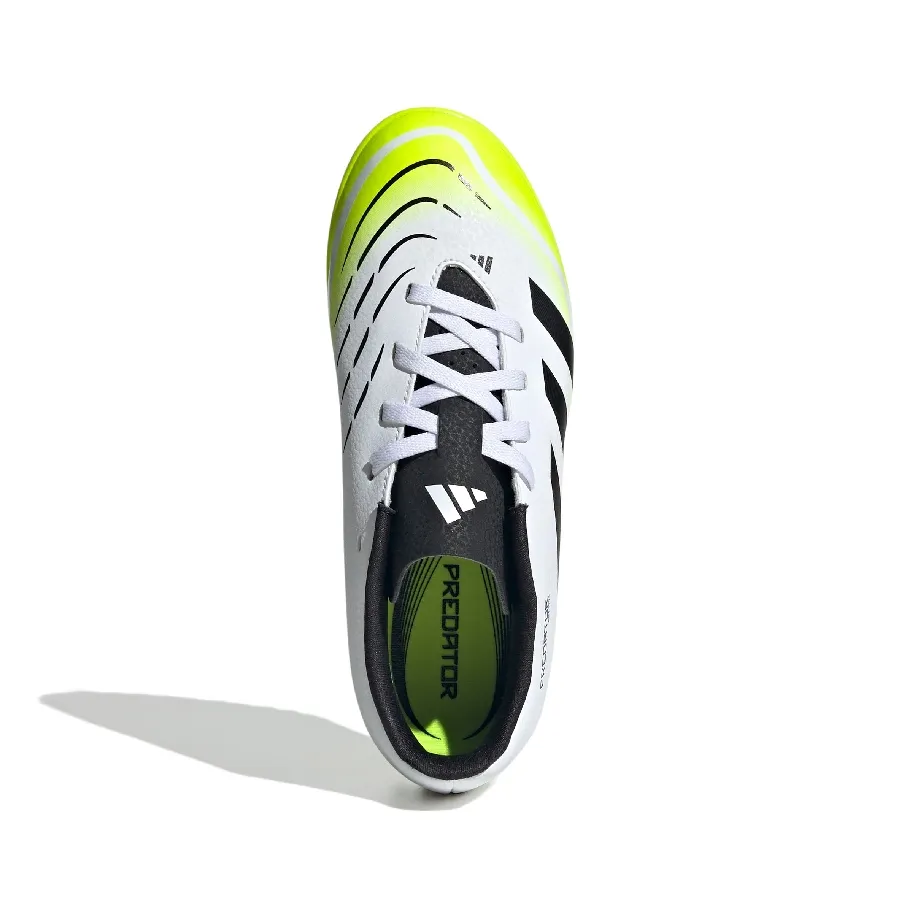 Imagen 3 de 7 de Botines adidas Predator Club Tf Junior-BLANCO/AMARILLO FLUOR/NEGRO