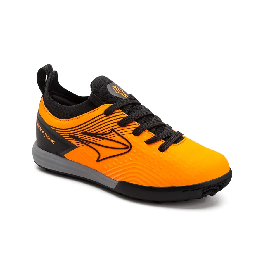 Imagen 1 de 5 de Botines Topper Stingray Iii Match 5 Kids Tf-NARANJA/NEGRO/GRIS