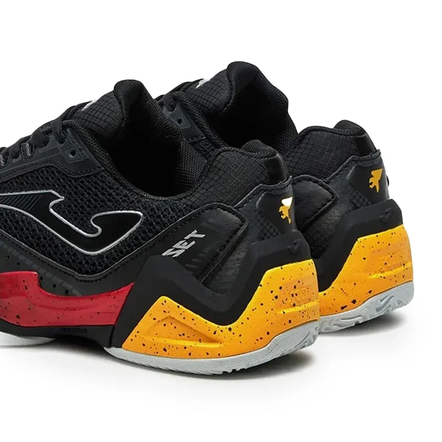 Imagen 4 de 5 de Zapatillas Joma Set Men de Tenis-NEGRO/NARANJA/ROJO