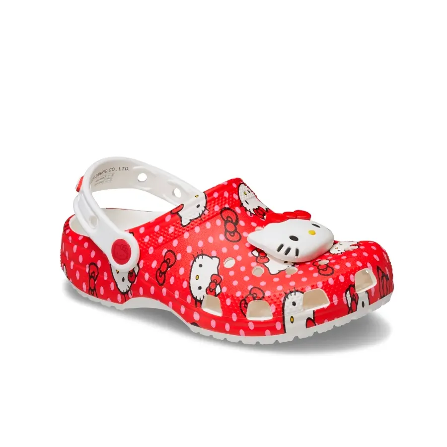 Imagen 3 de 7 de Sandalias Crocs Hello Kitty Classic Clog-ROJO/BLANCO