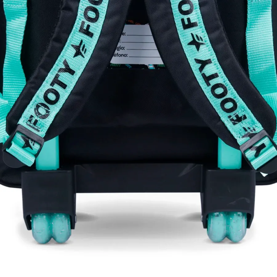 Imagen 4 de 5 de Mochila Footy Carro Pro Gamer 18″-MARINO/NEGRO/VERDE AGUA