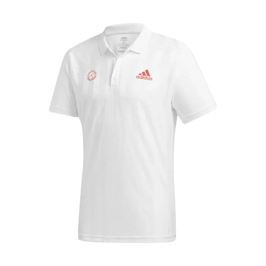 Imagen 5 de 6 de Remera adidas De Tenis Freelift Engineered-BLANCO/ROJO