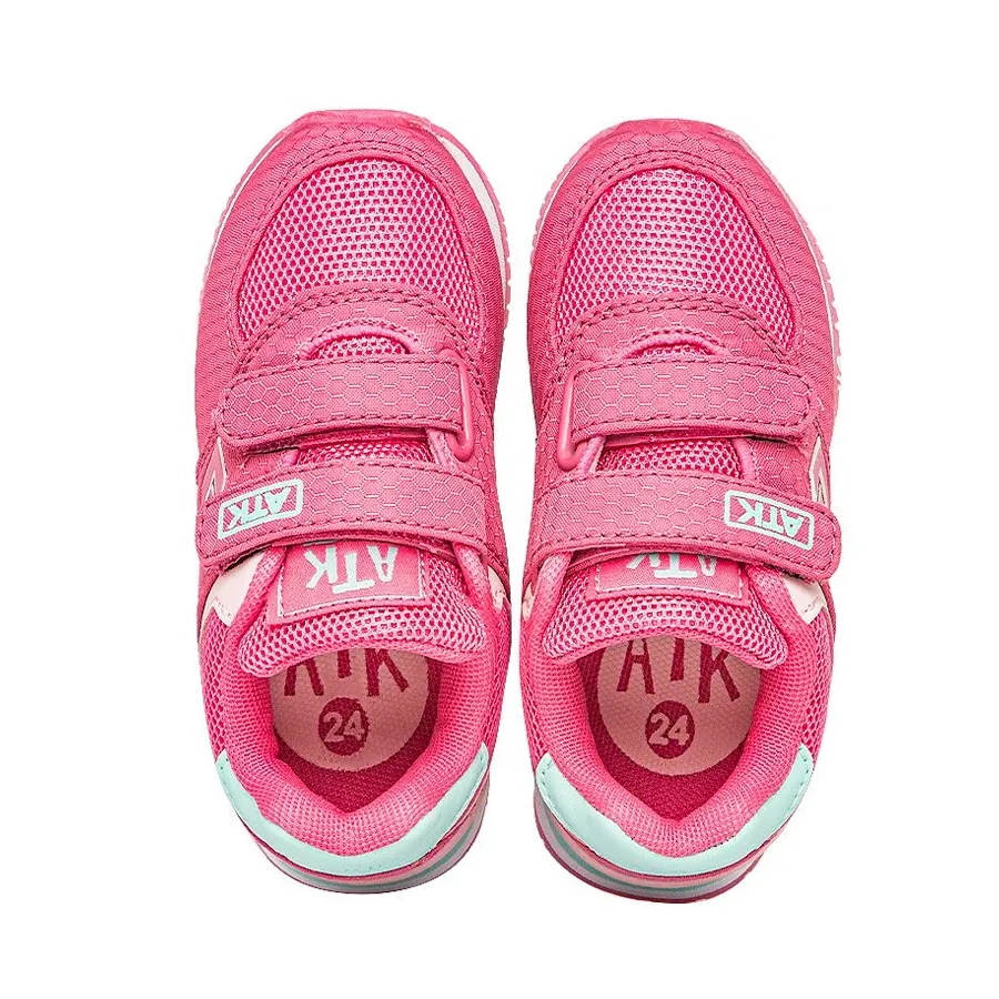 Imagen 1 de 4 de Zapatillas Atomik Casual Velcro Jamaica 22-ROSA/VERDE AGUA