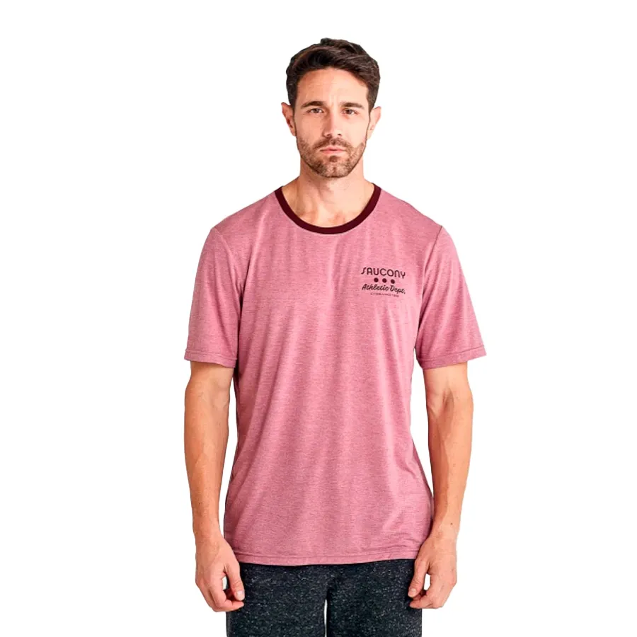Imagen 0 de 5 de Remera Saucony Rested-BORDO/GRIS
