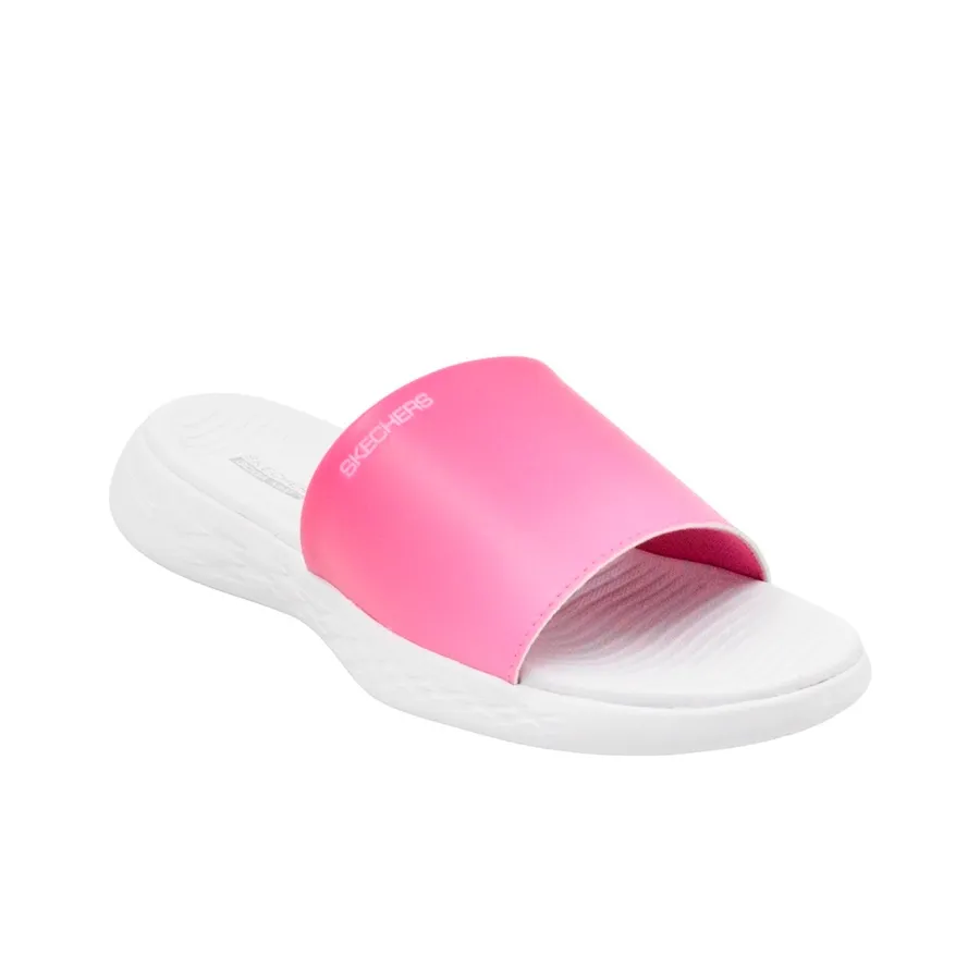Imagen 2 de 6 de Ojotas Skechers Br On The GO 600-ROSA/BLANCO