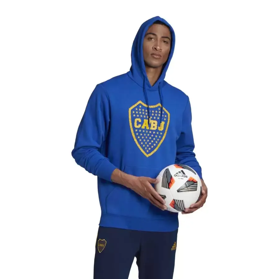Imagen 0 de 4 de Buzo Con Capucha adidas Boca Juniors-AZUL