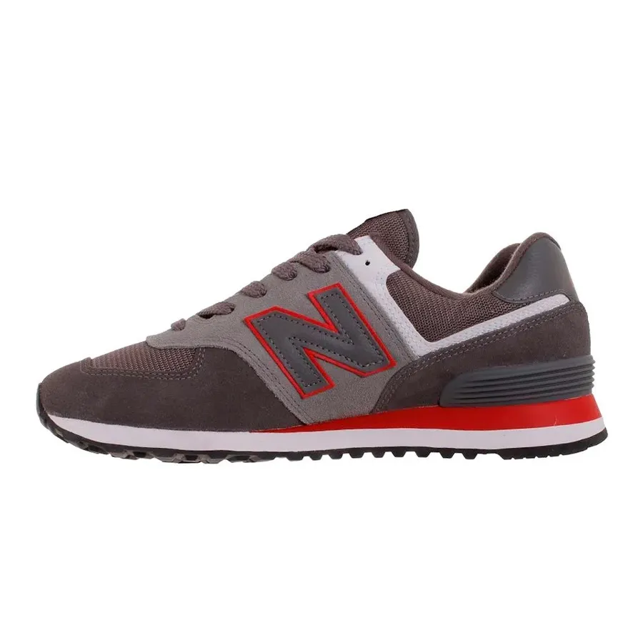 Imagen 1 de 5 de Zapatillas New Balance 574-GRIS/ROJO