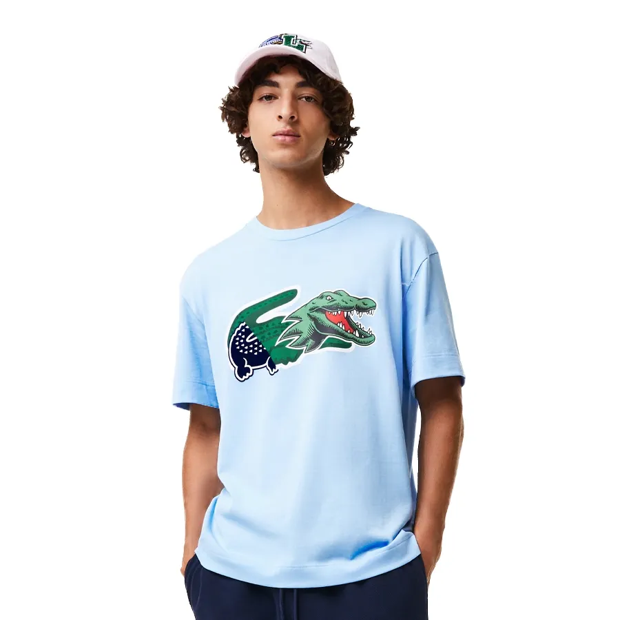 Imagen 1 de 5 de Remera Lacoste Holiday Oversized-CELESTE