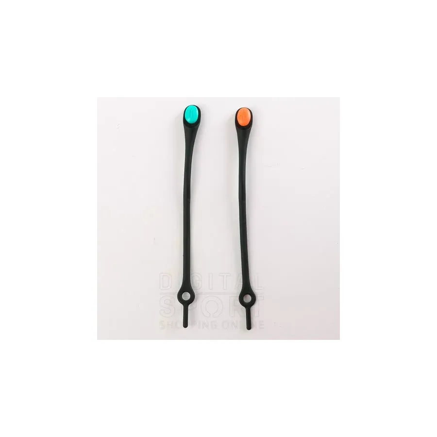 Imagen 1 de 3 de Cordones Pack X 12 Hickies Topper-NEGRO/MULTICOLOR